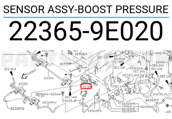 Nissan 223659E020 SENSOR ASSY-BOOST PRESSURE