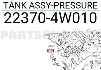Nissan 223704W010 TANK ASSY-PRESSURE