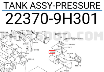 Nissan 223709H301 TANK ASSY-PRESSURE