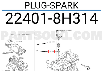 Nissan 224018H314 PLUG-SPARK