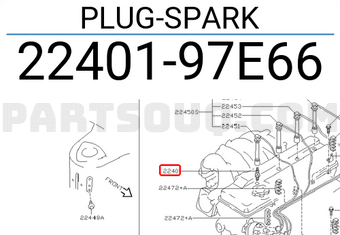 Nissan 2240197E66 PLUG-SPARK
