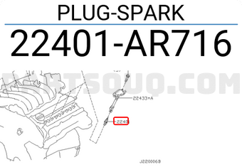 Nissan 22401AR716 PLUG-SPARK