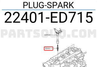 Nissan 22401ED715 PLUG-SPARK