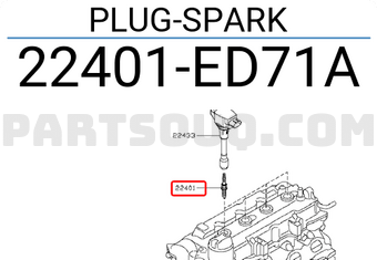 Nissan 22401ED71A PLUG-SPARK