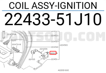 Nissan 2243351J10 COIL ASSY-IGNITION