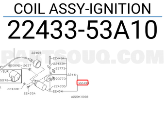 Nissan 2243353A10 COIL ASSY-IGNITION