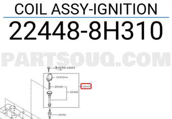 Nissan 224488H310 COIL ASSY-IGNITION