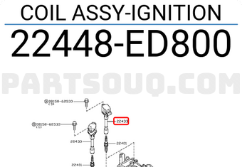 COIL-IGNITION 22448ED80A | Nissan Parts | PartSouq