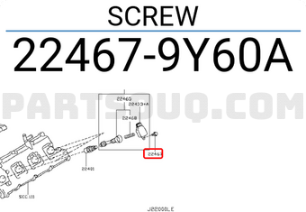 Nissan 224679Y60A SCREW
