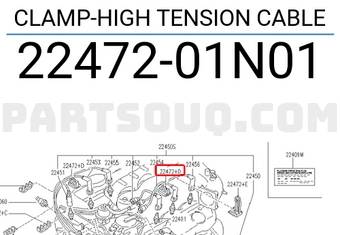 Nissan 2247201N01 CLAMP-HIGH TENSION CABLE