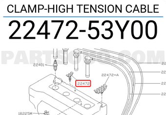Nissan 2247253Y00 CLAMP-HIGH TENSION CABLE