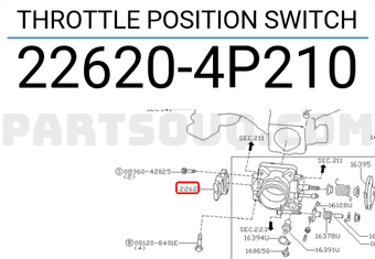 Nissan 226204P210 THROTTLE POSITION SWITCH