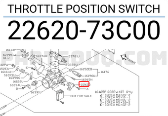 Nissan 2262073C00 THROTTLE POSITION SWITCH