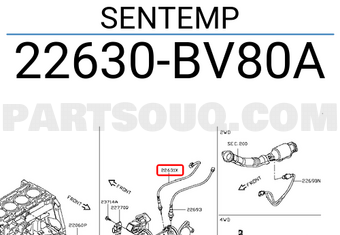 Nissan 22630BV80A SENTEMP
