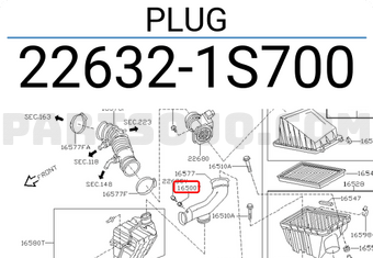 Nissan 226321S700 PLUG
