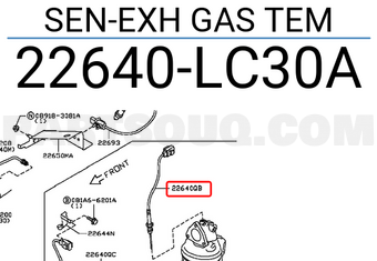 Nissan 22640LC30A SEN-EXH GAS TEM