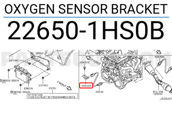 Nissan 226501HS0B OXYGEN SENSOR BRACKET