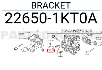 Nissan 226501KT0A BRACKET
