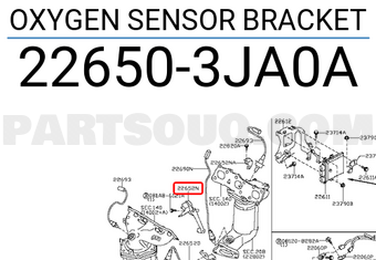 Nissan 226503JA0A OXYGEN SENSOR BRACKET