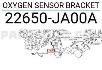 Nissan 22650JA00A OXYGEN SENSOR BRACKET