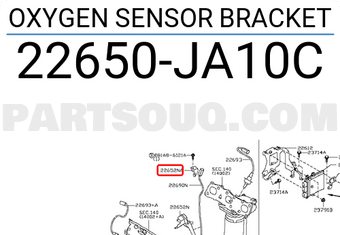 Nissan 22650JA10C OXYGEN SENSOR BRACKET