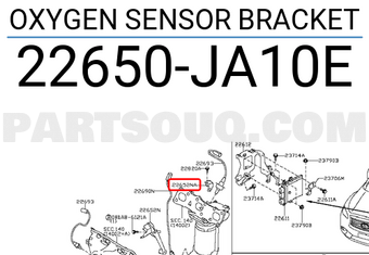 Nissan 22650JA10E OXYGEN SENSOR BRACKET