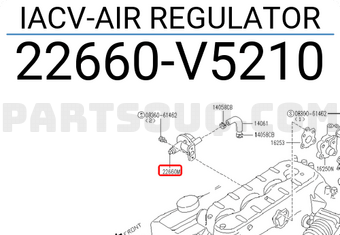 Nissan 22660V5210 IACV-AIR REGULATOR