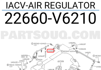 Nissan 22660V6210 IACV-AIR REGULATOR