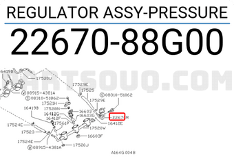 Nissan 2267088G00 REGULATOR ASSY-PRESSURE