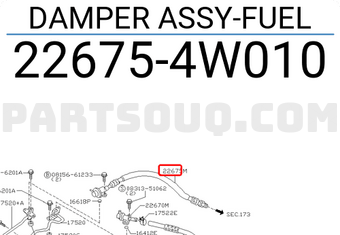 Nika DAMPER ASSY 226754W01A | Nissan Parts | PartSouq