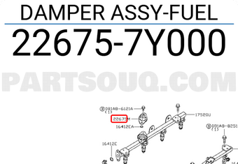Nissan 226757Y000 DAMPER ASSY-FUEL