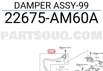 Nissan 22675AM60A DAMPER ASSY-99