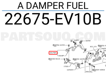 Nissan 22675EV10B A DAMPER FUEL