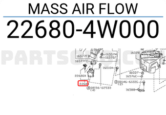 Nissan 226804W000 MASS AIR FLOW