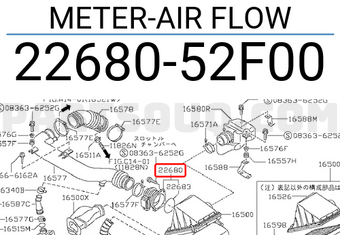 Nissan 2268052F00 METER-AIR FLOW