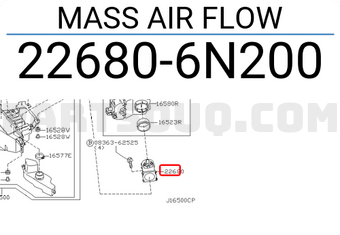 Nissan 226806N200 MASS AIR FLOW