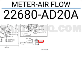 Nissan 22680AD20A METER-AIR FLOW