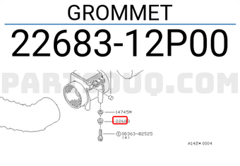 Nissan 2268312P00 GROMMET