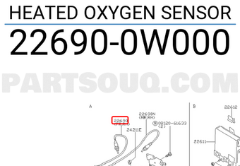 Nissan 226900W000 HEATED OXYGEN SENSOR