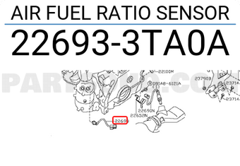 Nissan 226933TA0A AIR FUEL RATIO SENSOR