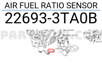 Nissan 226933TA0B AIR FUEL RATIO SENSOR