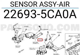 Nissan 226935CA0A SENSOR ASSY-AIR