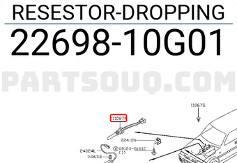 Nissan 2269810G01 RESESTOR-DROPPING