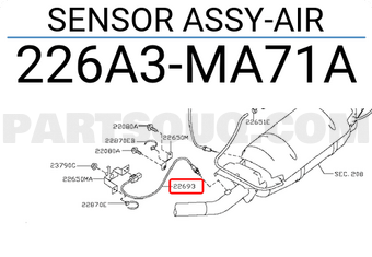 Nissan 226A3MA71A SENSOR ASSY-AIR