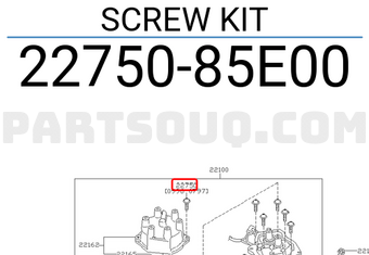Nissan 2275085E00 SCREW KIT