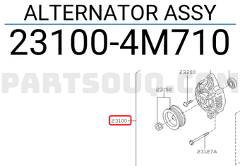 Nissan 231004M710 ALTERNATOR ASSY