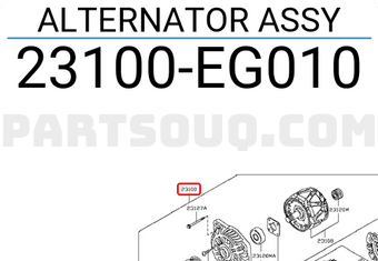 Nissan 23100EG010 ALTERNATOR ASSY