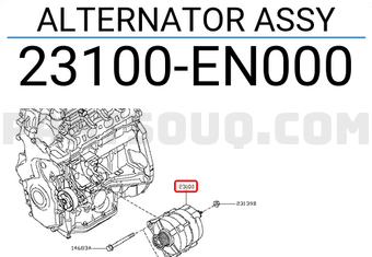 Nissan 23100EN000 ALTERNATOR ASSY