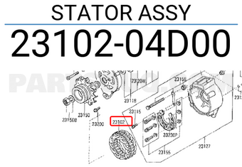 Nissan 2310204D00 STATOR ASSY