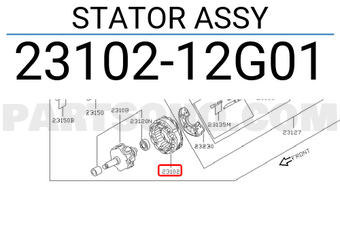 Nissan 2310212G01 STATOR ASSY